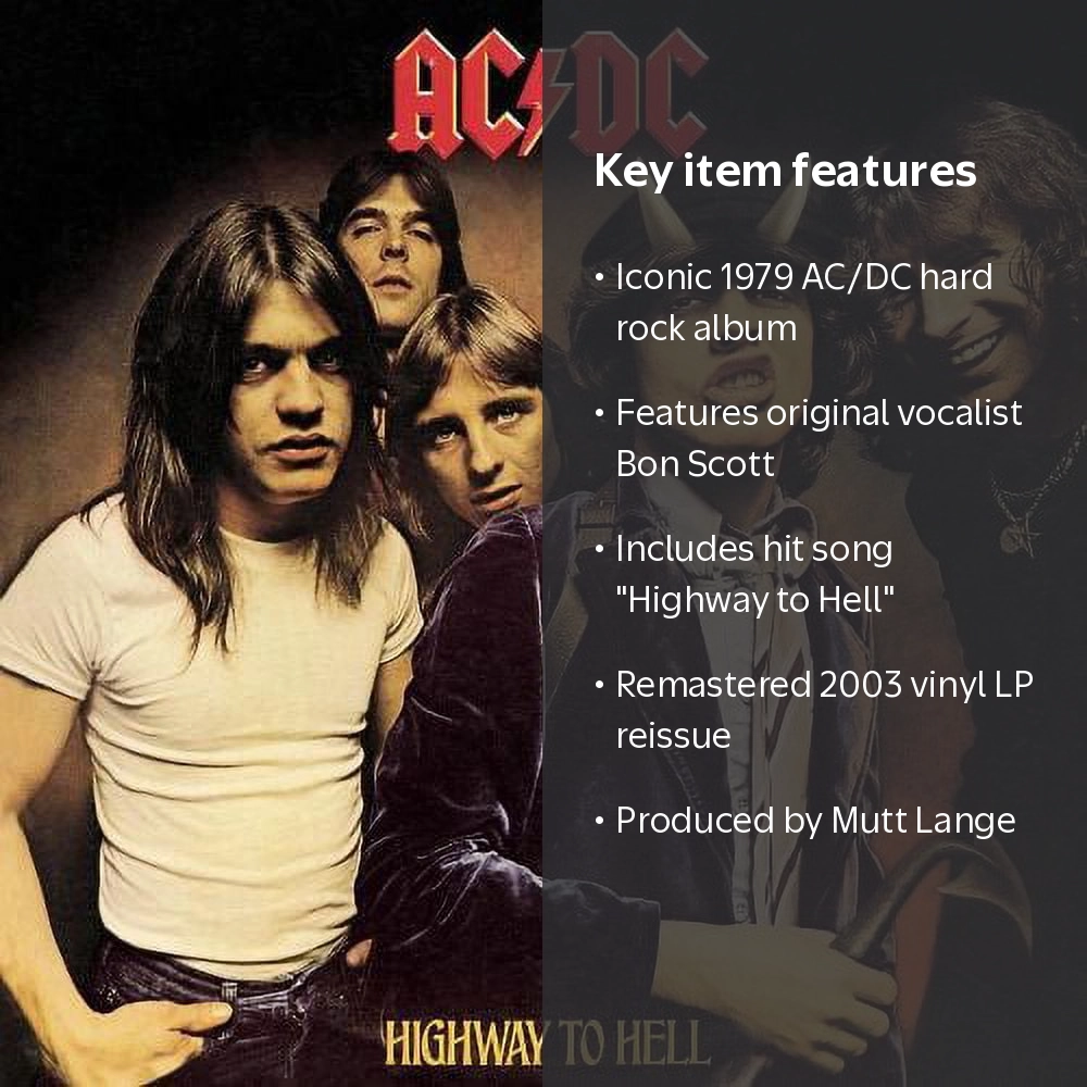 Sony, Vinyl LP, Highway to Hell, Classic AC/DC 2003 Remaster