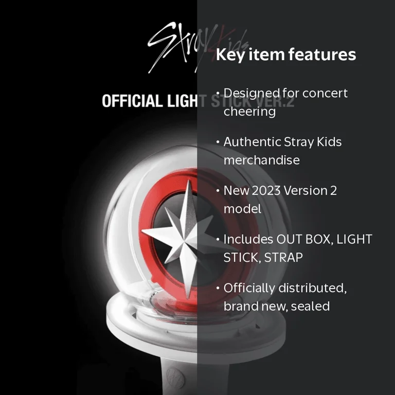 Stray Kids, Light Stick, Version 2, White, Officially Distributed