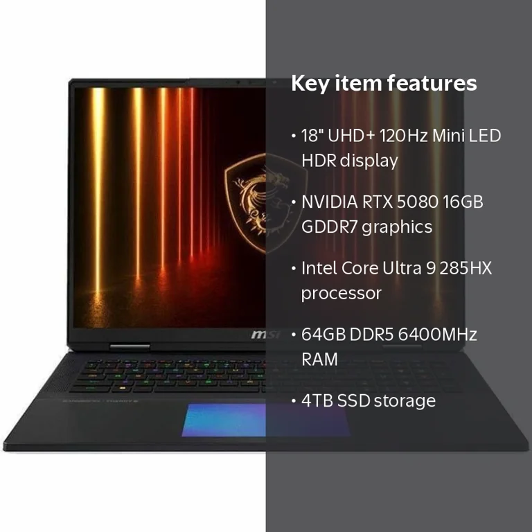 MSI Titan 18 HX AI A2XW Titan 18 HX AI A2XWIG-616US 18