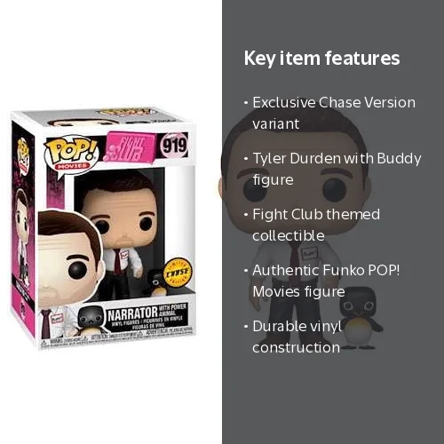 Funko Fight Club POP! Movies Tyler Durden with Buddy Vinyl Figure Funko Fight Club POP! Movies Tyler Durden with Buddy Vinyl Figure