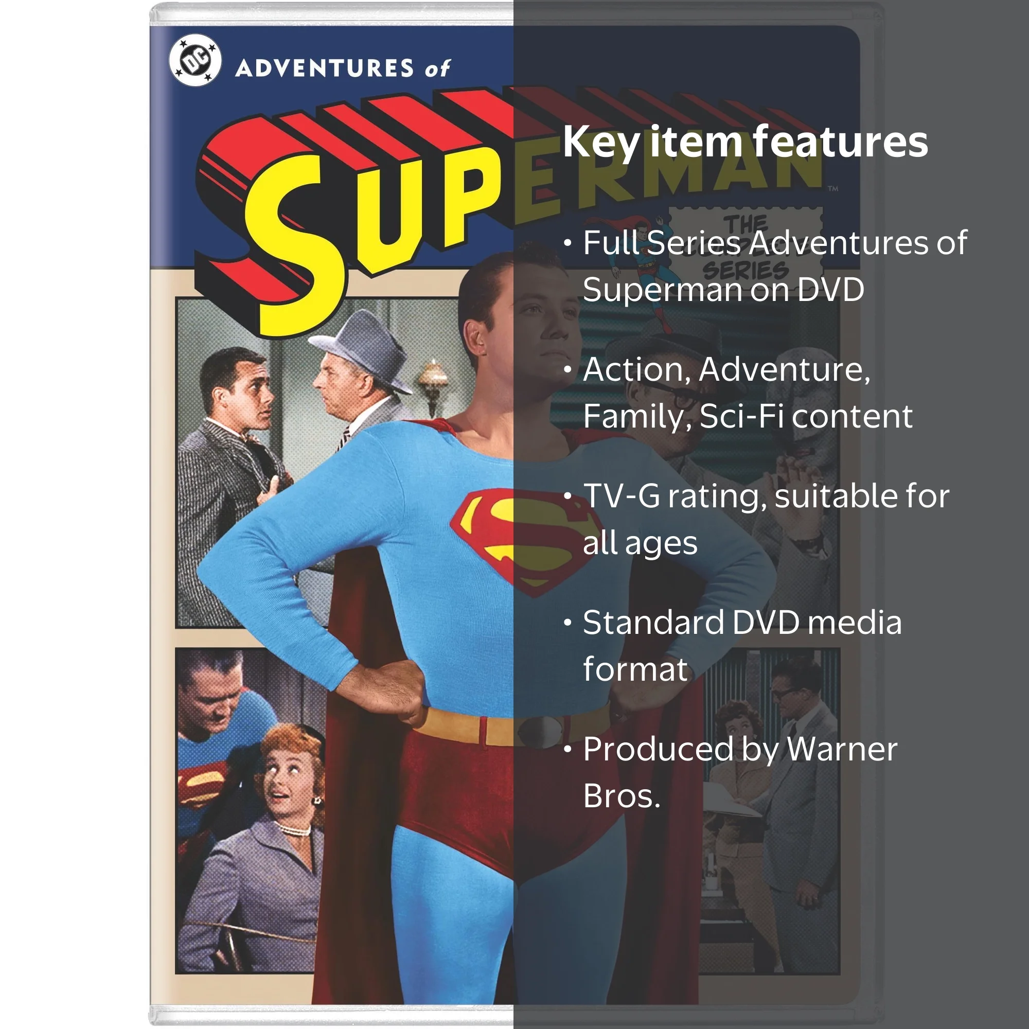 Adventures of Superman: The Complete Series (DVD), Action, Warner