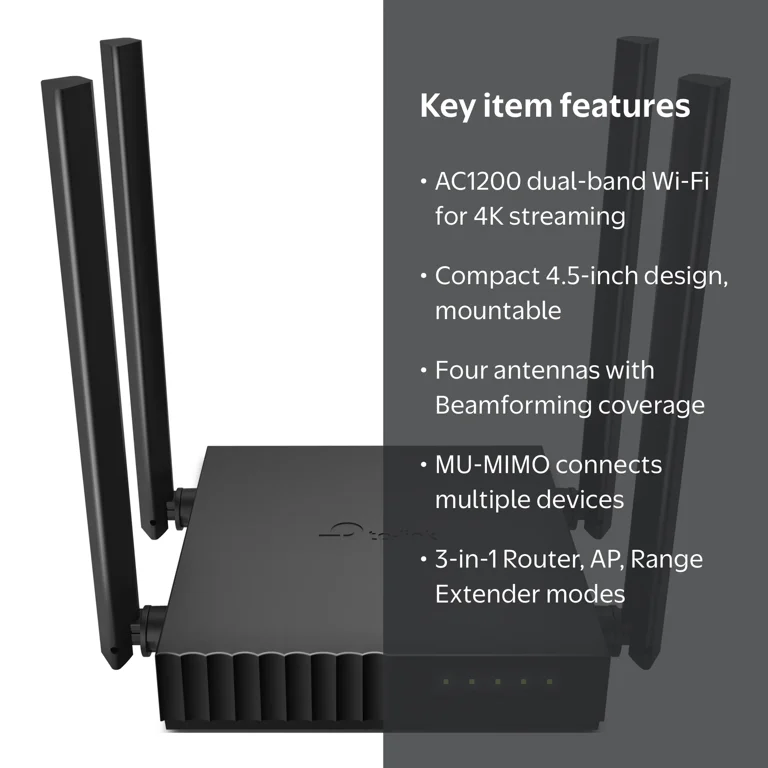 TP-Link, WiFi Router, Archer C54, AC1200 Dual-Band MU-MIMO