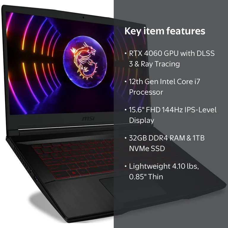 MSI GF63 Gaming Laptop, 15.6
