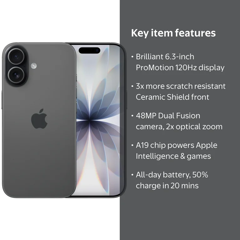 Verizon iPhone 17 256GB Black - Walmart.com