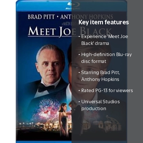 Universal Studios, Blu-ray, Meet Joe Black, PG-13 Feature