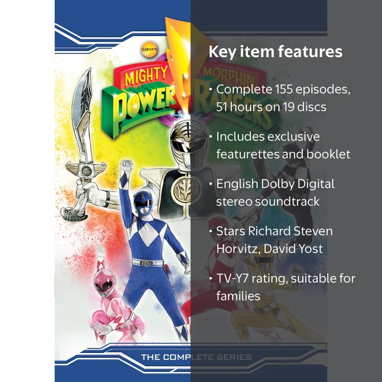 Mighty Morphin Power Rangers: The Complete Series DVD 155 episodes