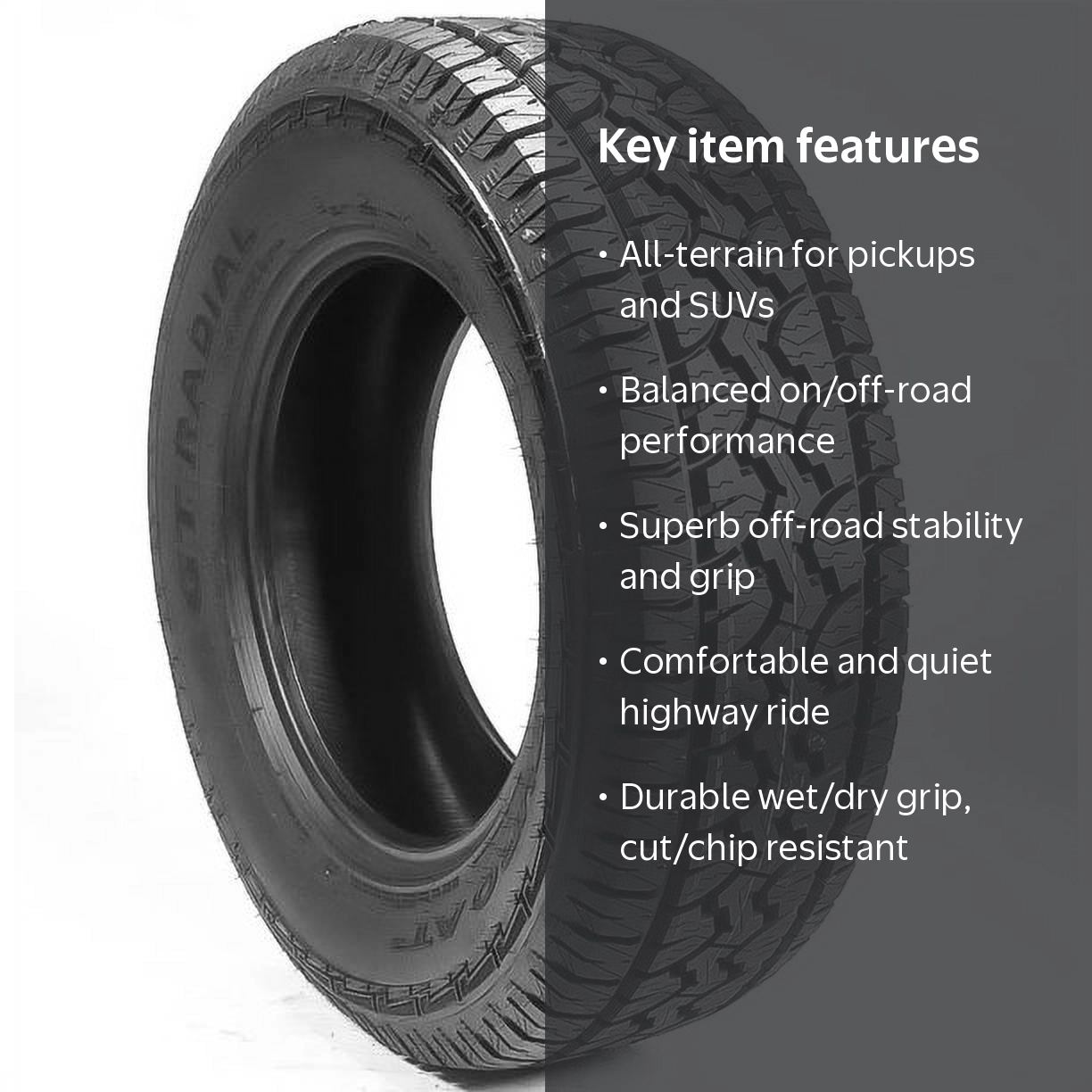 rauto  GT Radial Adventuro AT3 All-Terrain Tire 275/55R20 111H - Walmart.com