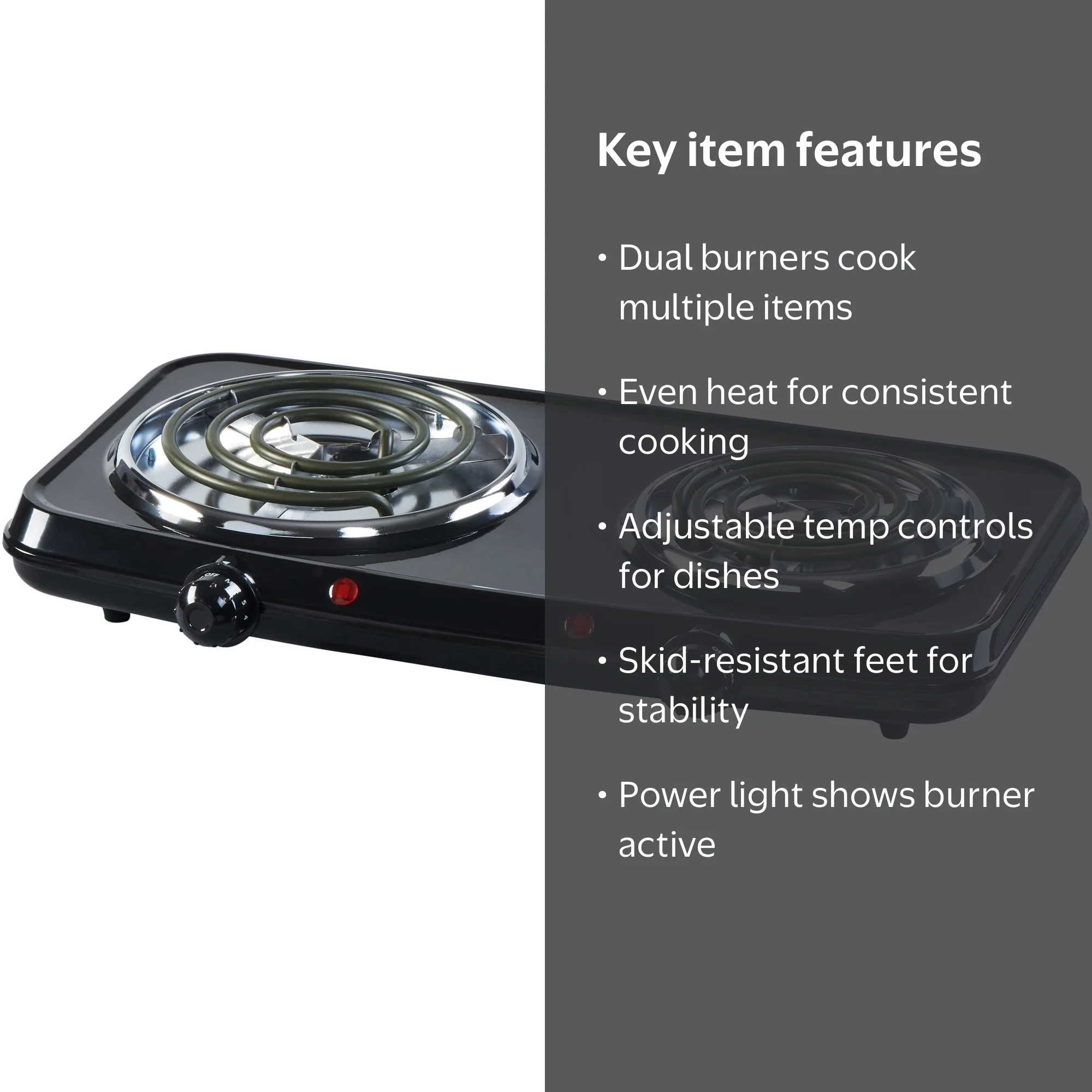Mainstays Double Burner - Walmart.com