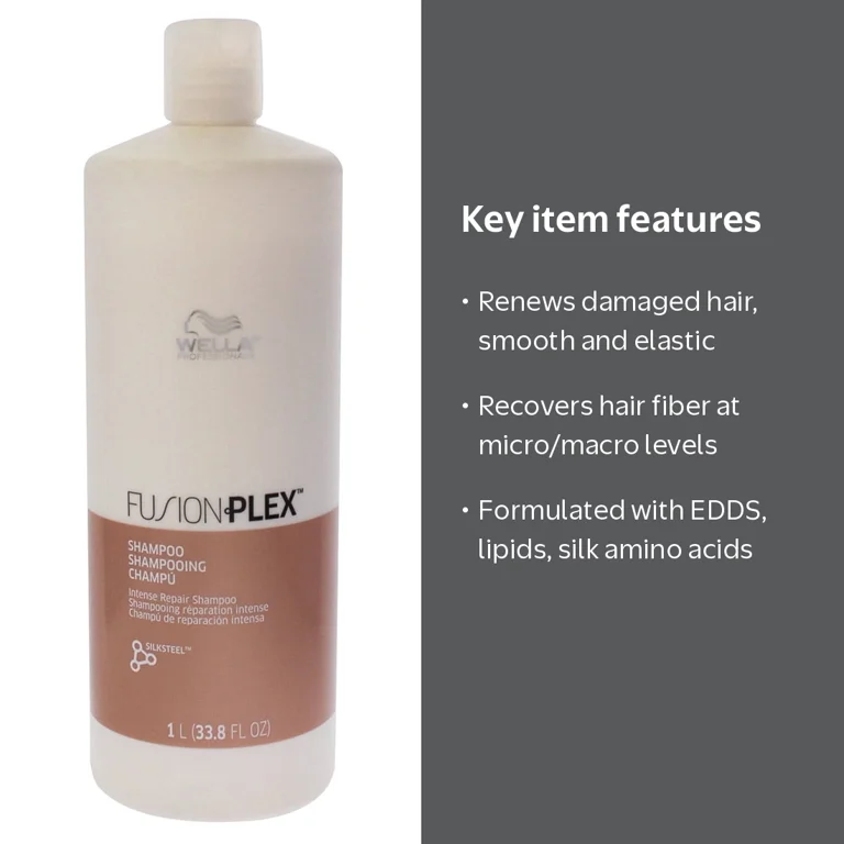 Wella, Fusion Intense Repair Shampoo, 33.8oz, New Packaging