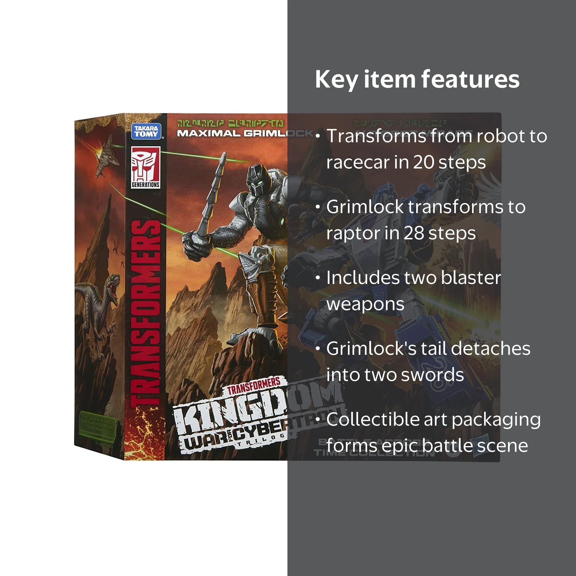Transformers Kingdom Beast Wars: Autobot Mirage & Maximal Grimlock
