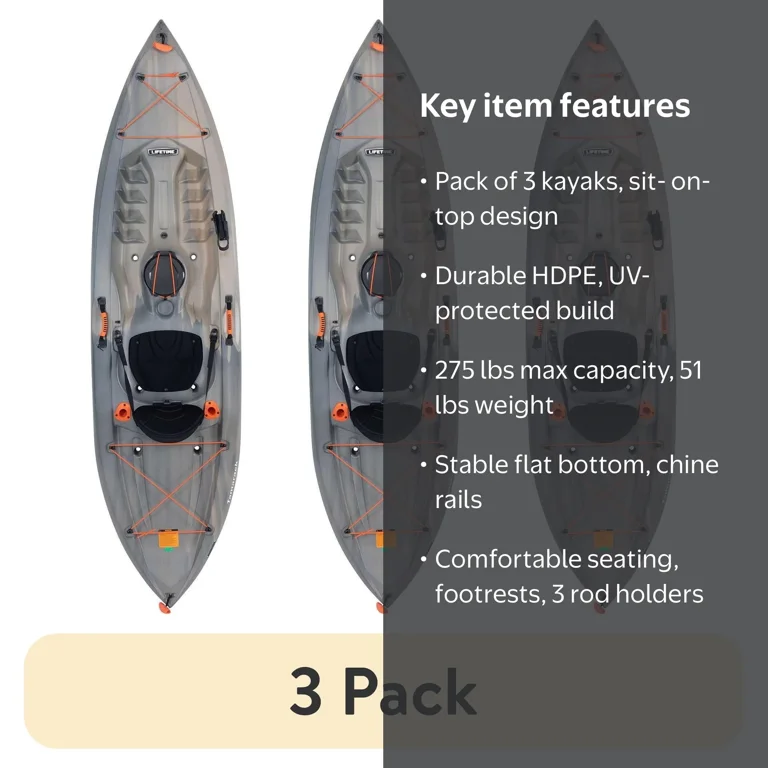 lifetime tamarack angler 100 fishing kayak rod holder Amazon.com : Yukon Kayak, Sit-On-Top Kayak, Triple and Paddle, 11' 6 : Sports & Outdoors Lifetime Tamarack Angler 100 Fishing