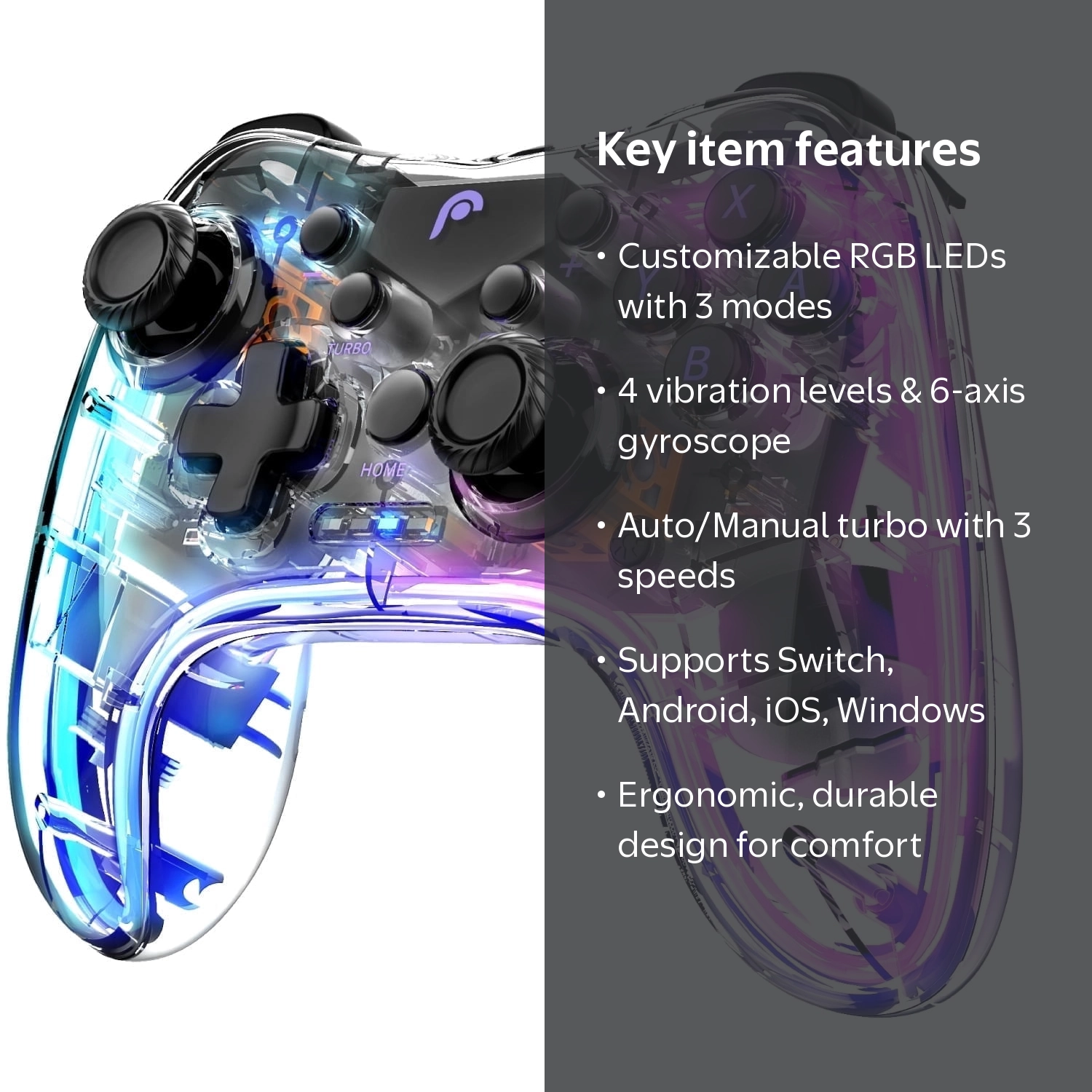 Fosmon Wireless Pro Controller for Switch 2/Switch/Lite/OLED
