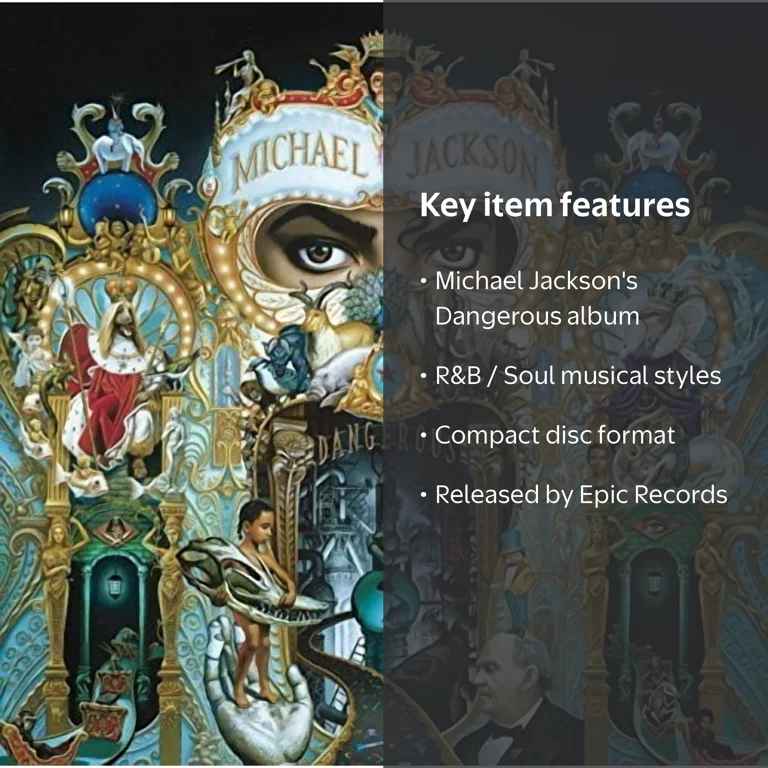 マイケル・ジャクソン　DANGEROUS 初回限定盤CD Epic, Michael Jackson - Dangerous - Music and Performance - CD, 1