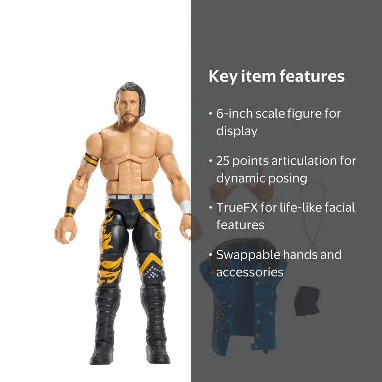WWE, Action Figure, Series 124, 6-inch Alex Shelley collectible