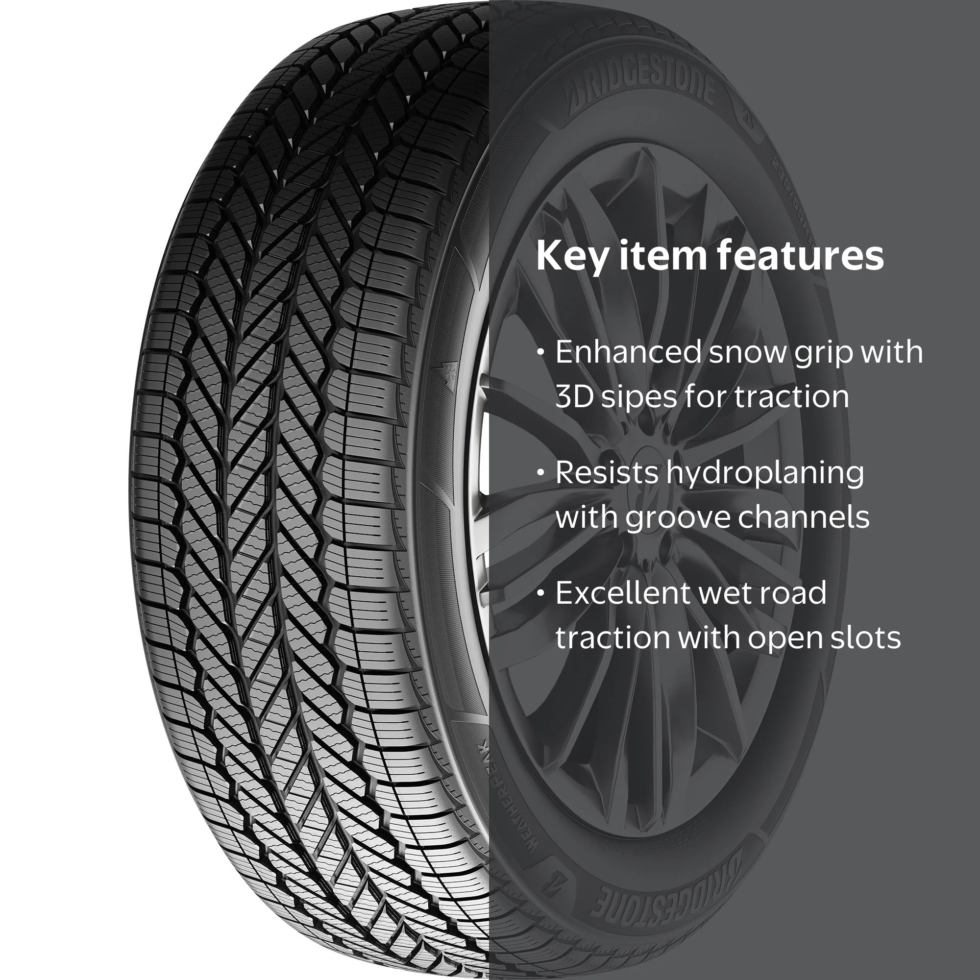 Bridgestone Weatherpeak All Weather 205/60R16 92V Passenger Tire