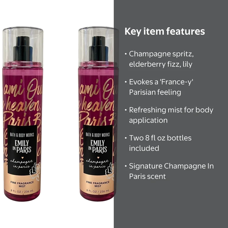 Bath and Body Works Emily In Paris Champagne In Paris Fragrance