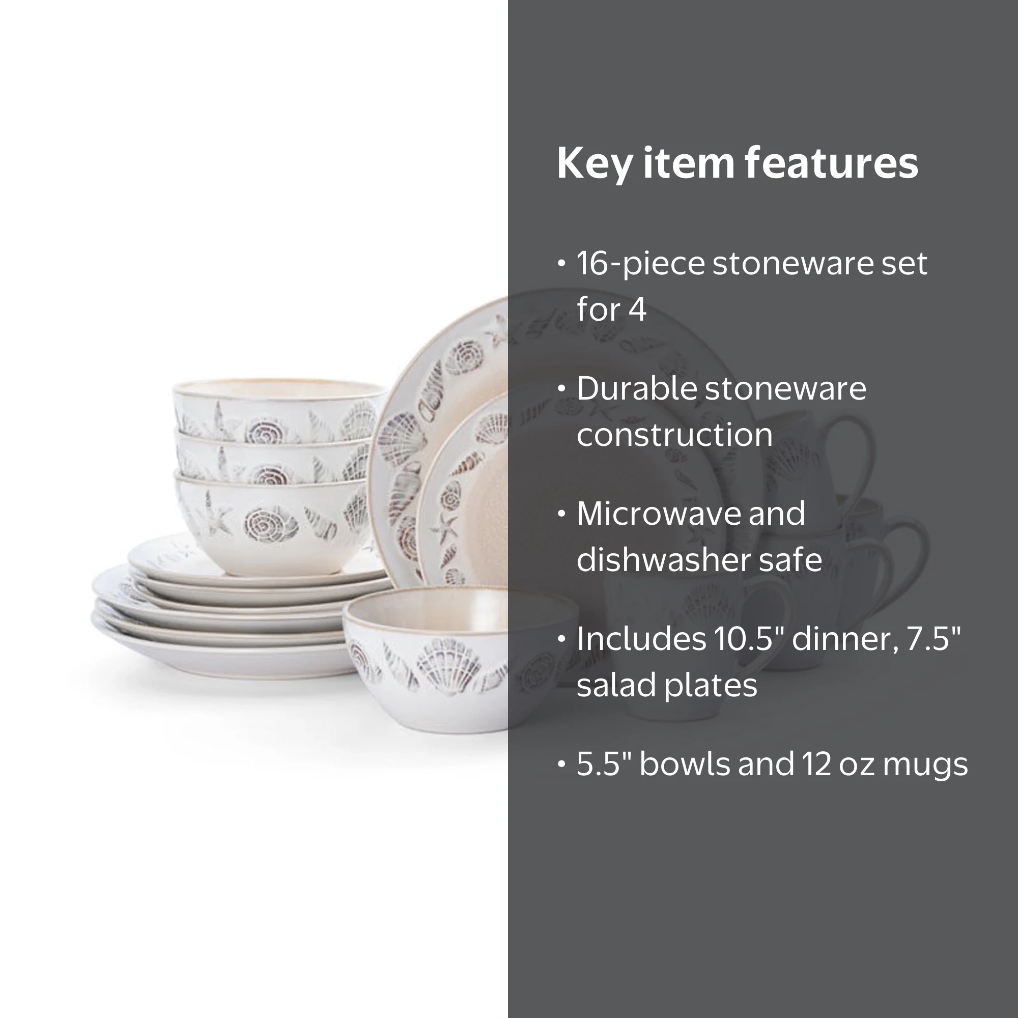 Pfaltzgraff® Panama Beige Stoneware 16-Piece Dinnerware Set