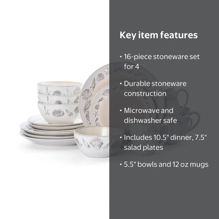 Pfaltzgraff® Panama Beige Stoneware 16-Piece Dinnerware Set