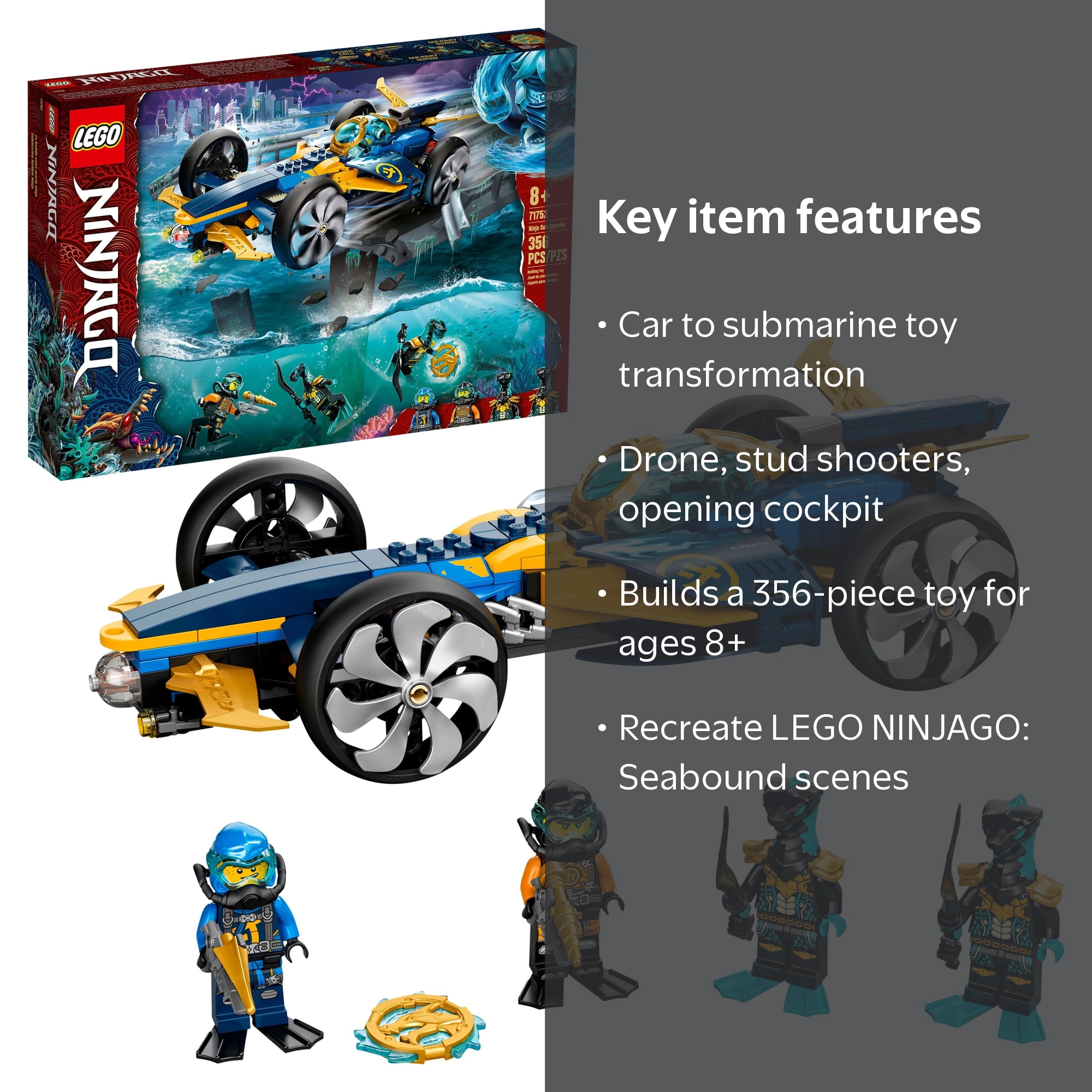 NINJAGO Ninja Speeder 71752 | STEM building kits - Walmart