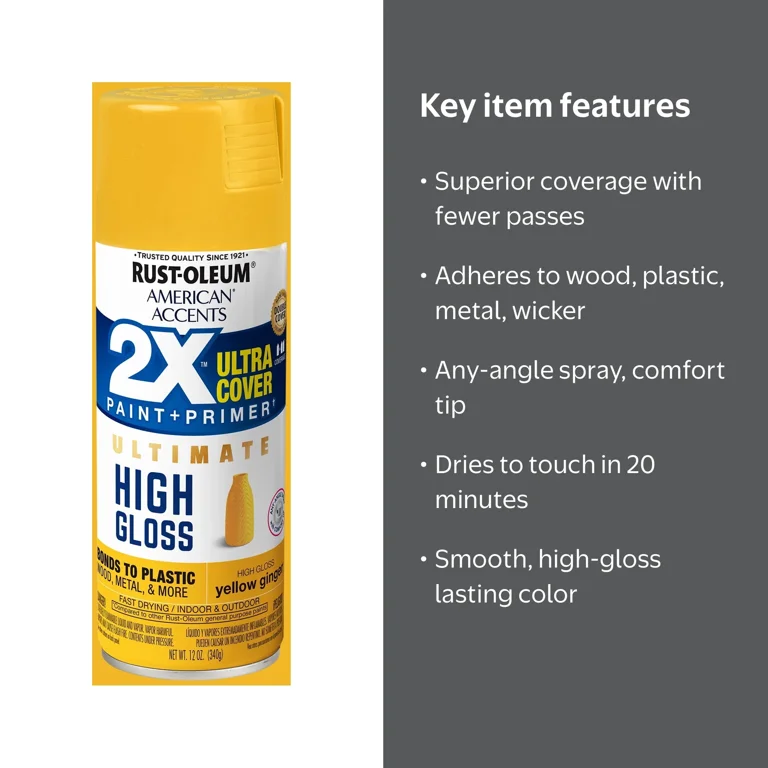 Yellow Ginger, Rust-Oleum American Accents 2X Ultra Cover High