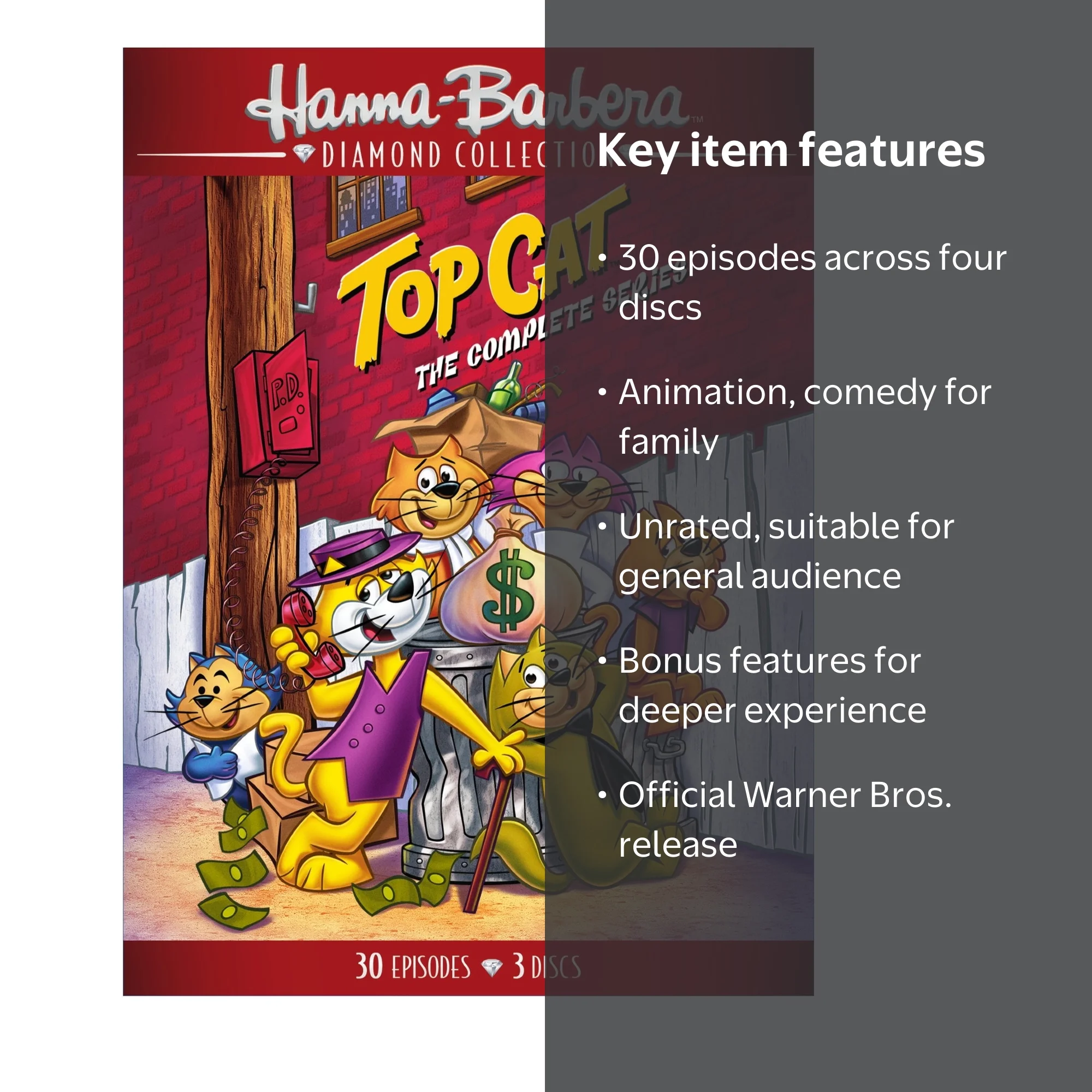 Warner Bros Top Cat: The Complete Animated Show Series (DVD