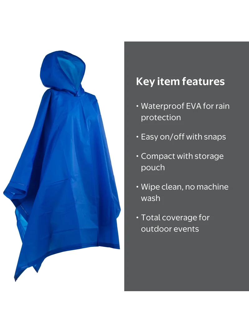 totes, Unisex Rain Poncho, Lightweight, Reusable and Packable
