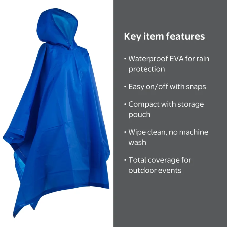customizable rain ponchos with bags Furry Smile Disposable Family Pack for Adults Cardponcho Disposable Clear Rain Ponchos