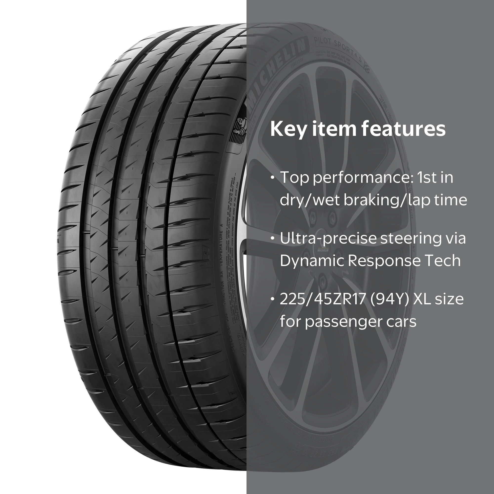 Michelin Pilot Sport 4S Performance 225/45ZR17 (94Y) XL Passenger