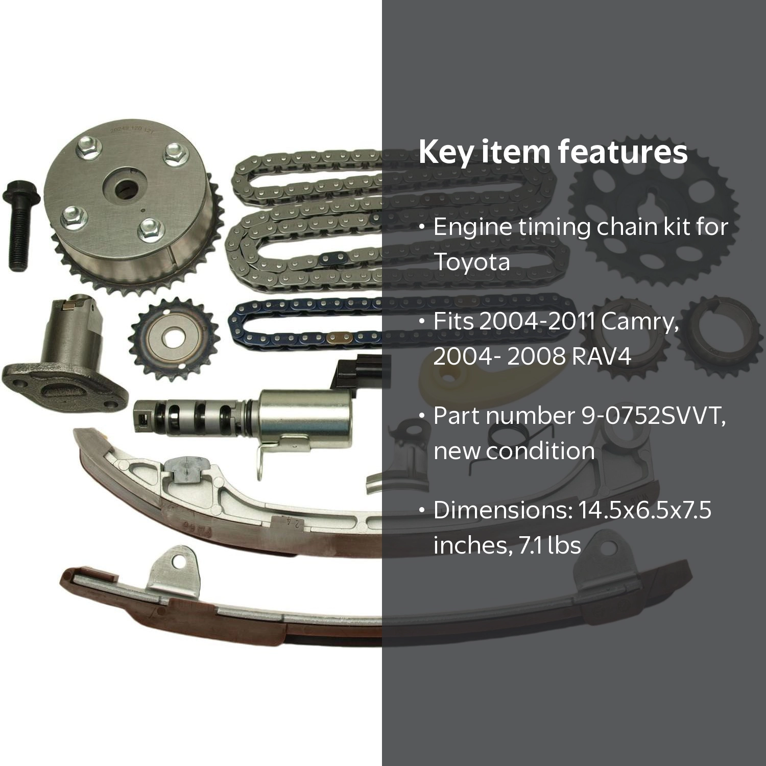 Cloyes 9-0752SVVT Engine Timing Chain Kit Fits select: 2004-2011