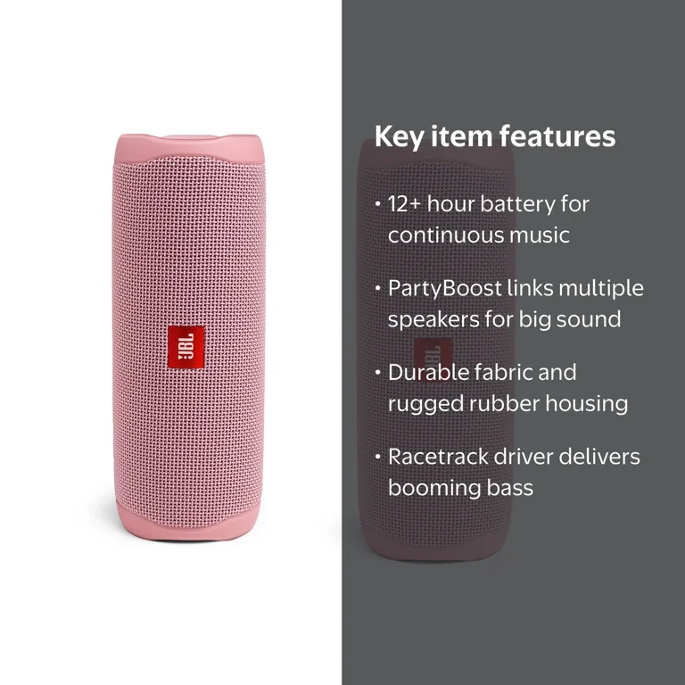 JBL Flip 5 Waterproof Wireless Bluetooth Portable Speaker, USB