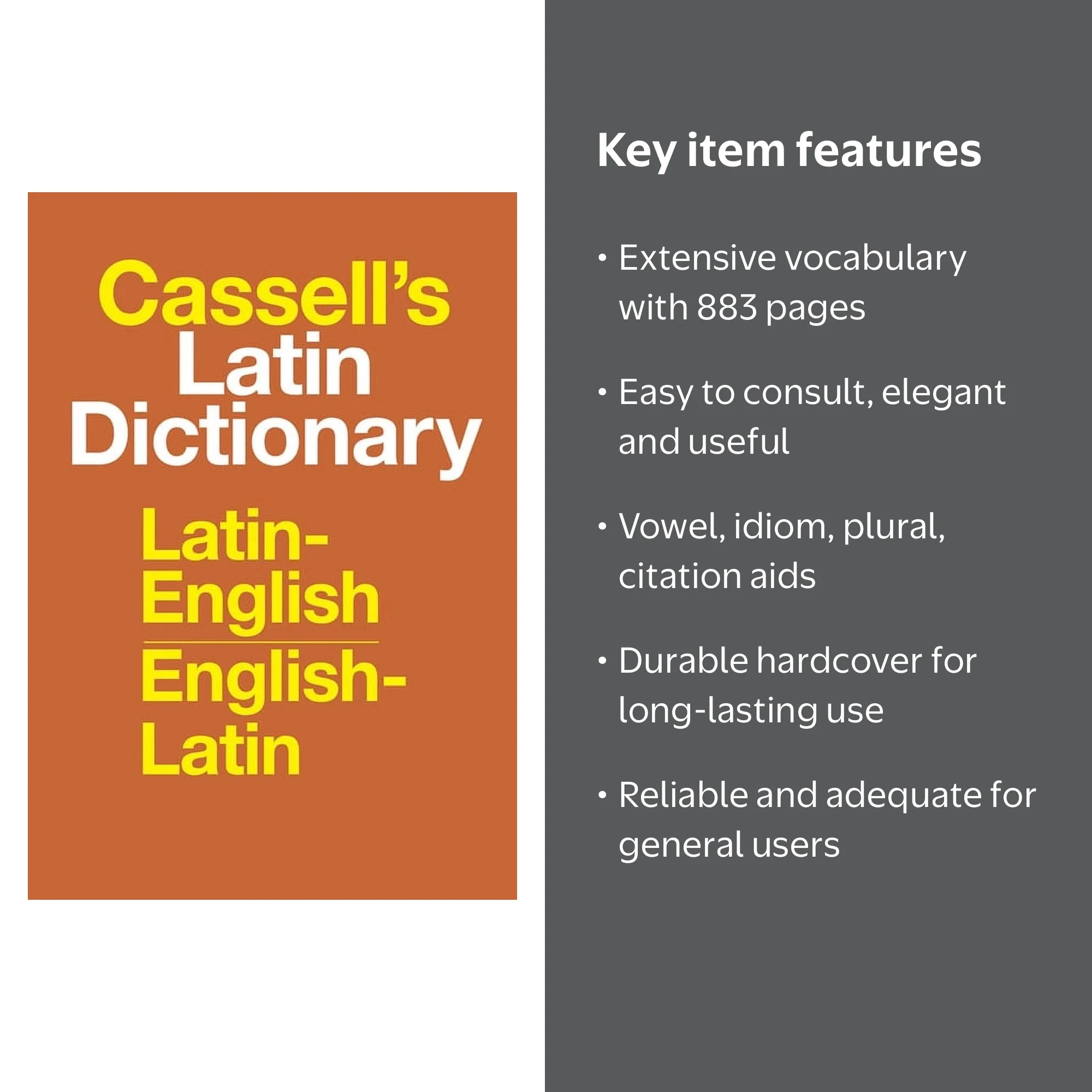 Cassell's Latin Dictionary: Latin-English, English-Latin