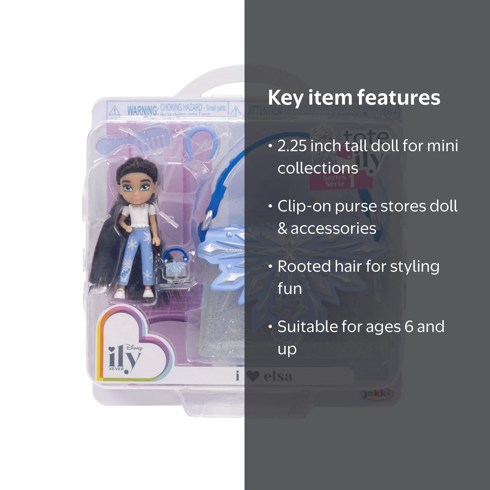 Elsa Tote & Doll (6+) - Articulated dolls for ecommerce - Walmart