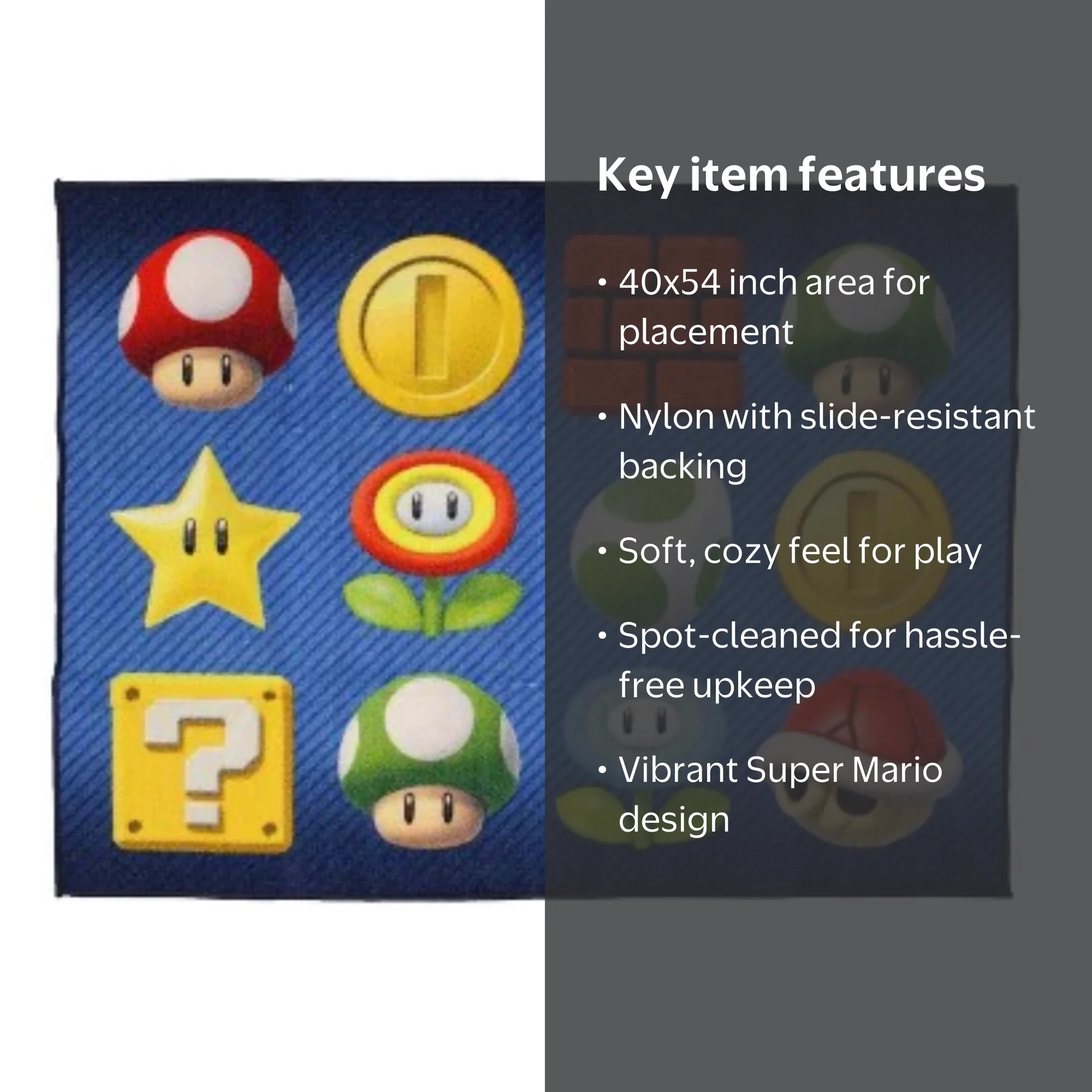 unknown, Super Mario Bros Area Rug, 40