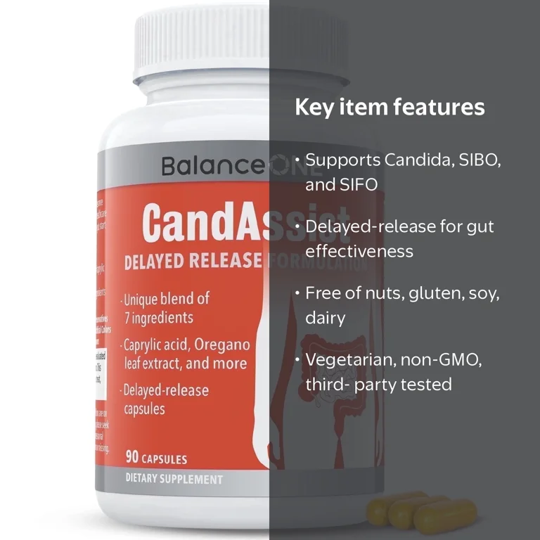 Balance ONE Candida Cleanse, Caprylic Acid, Berberine, Oregano