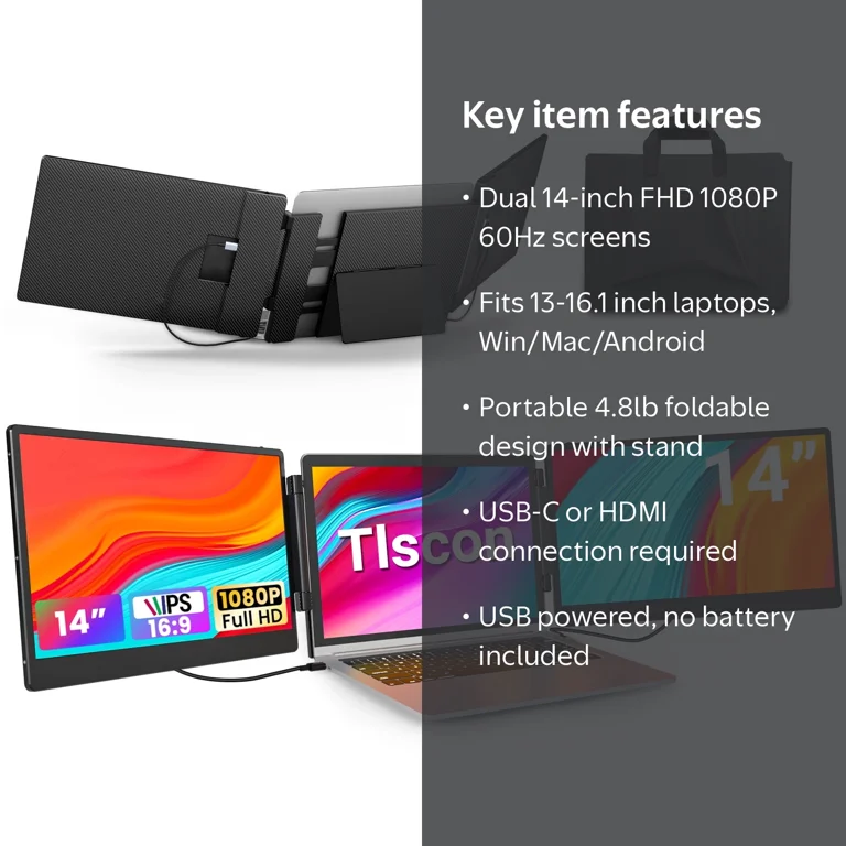 Tlscon Portable Monitor, 14