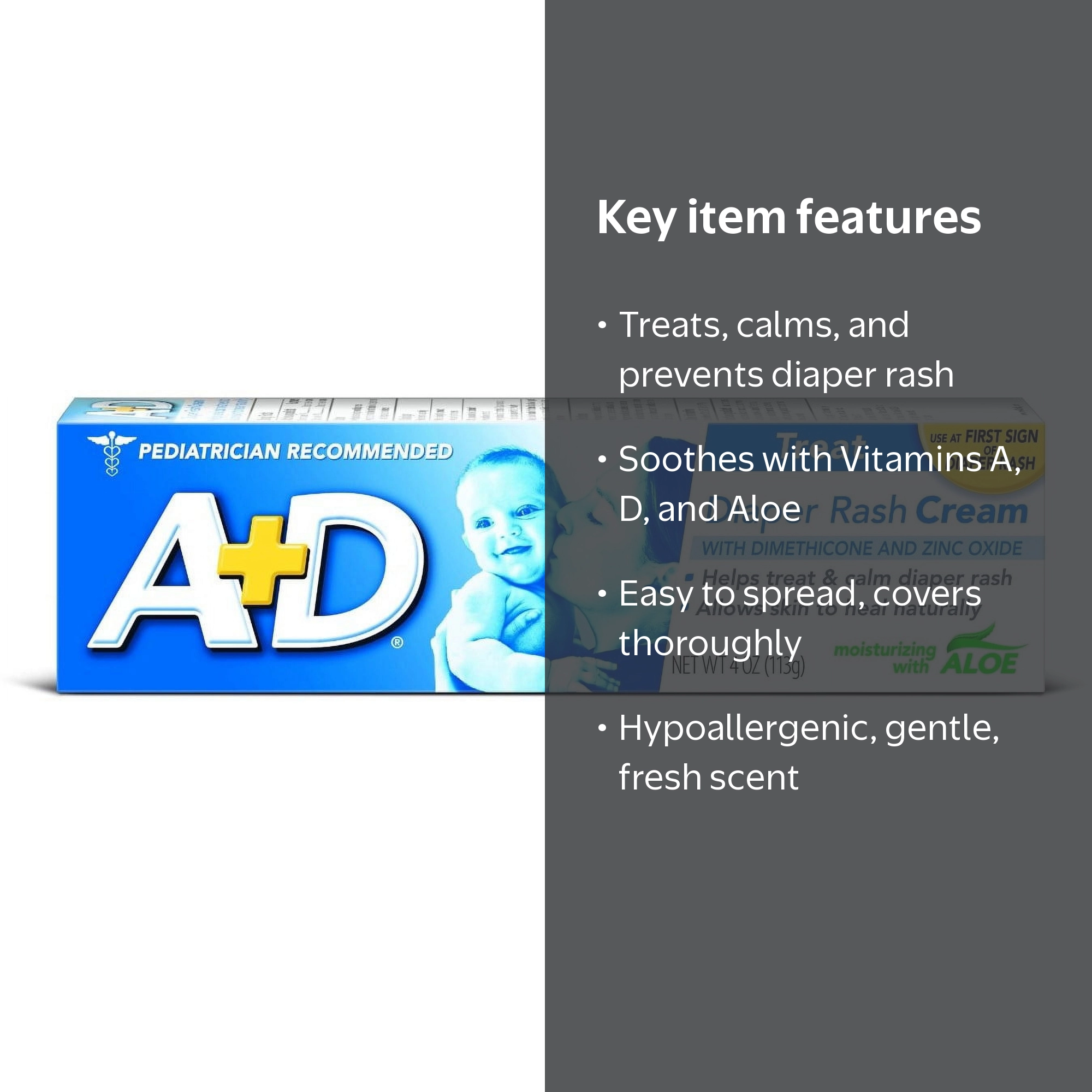 Dial, Diaper Rash Cream, 4 oz, Zinc Oxide with Aloe - Walmart.com