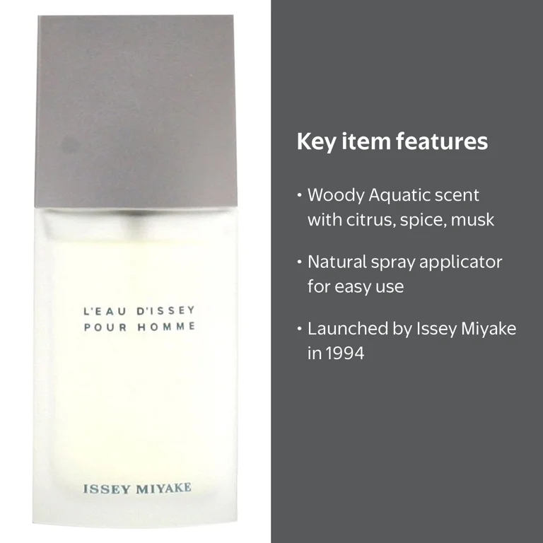 Issey Miyake, Eau de Toilette, 1.3 fl oz, Cologne for Men