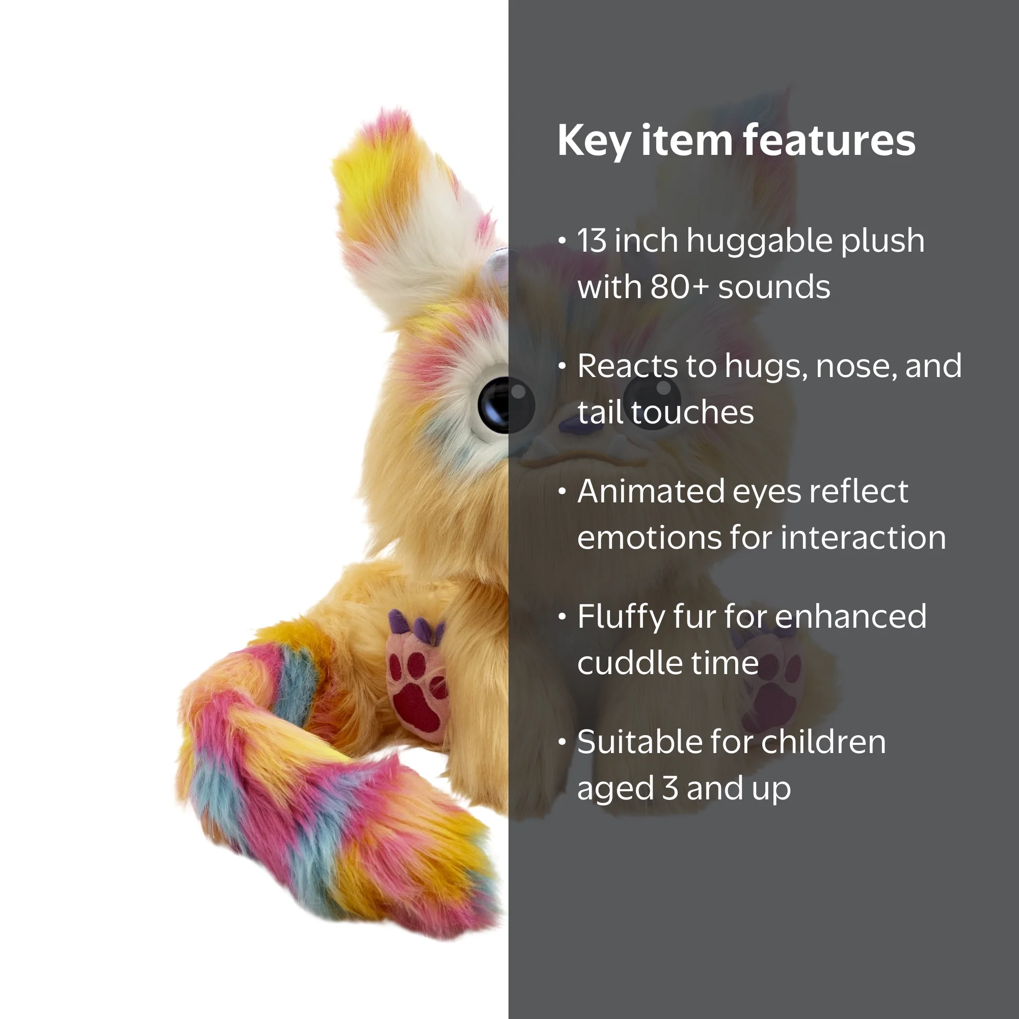 Furlings Cleo - 13-inch Interactive Plush Toy, 80+ Sounds