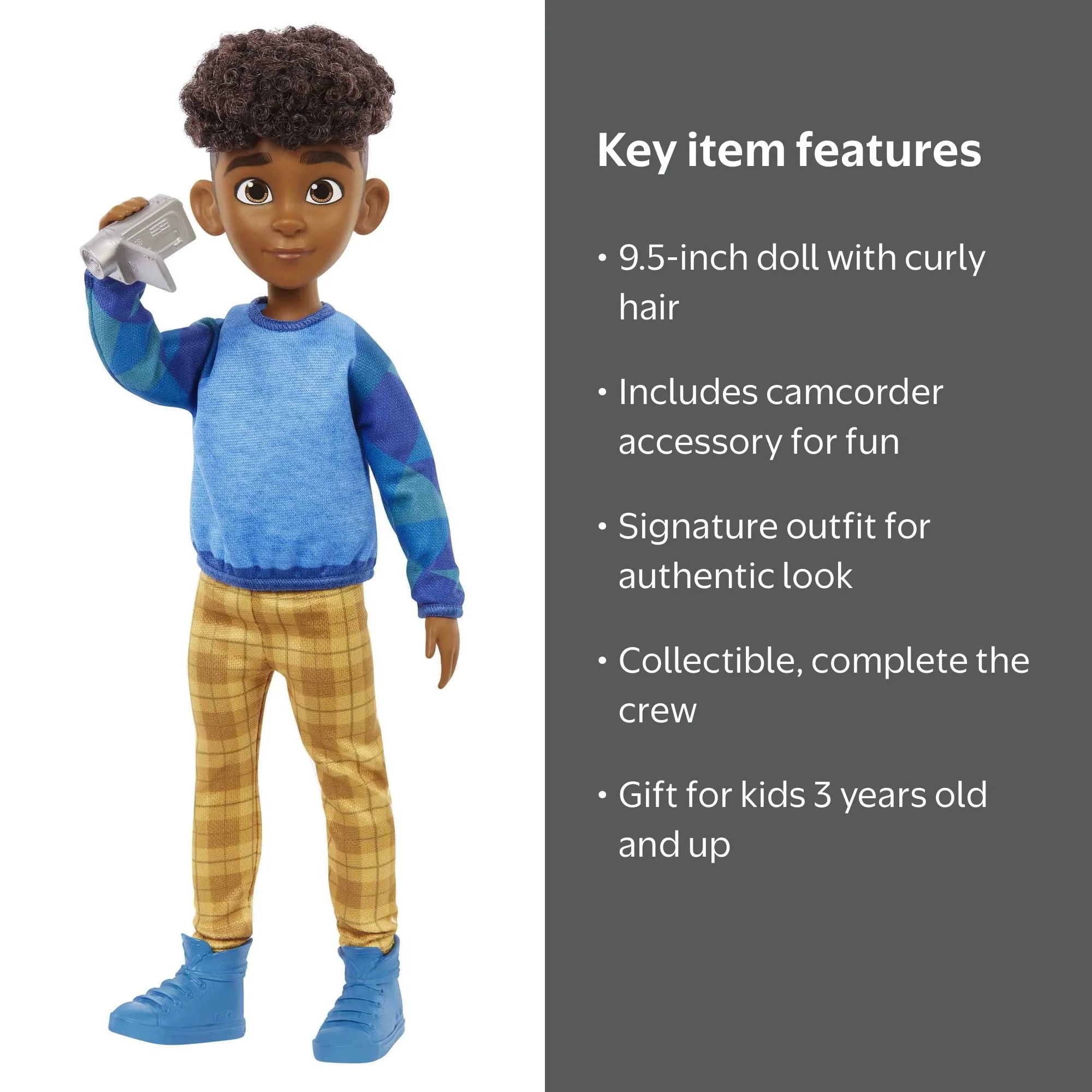 Karma's World Winston Torres Doll, Brown Hair, Camcorder Accessory