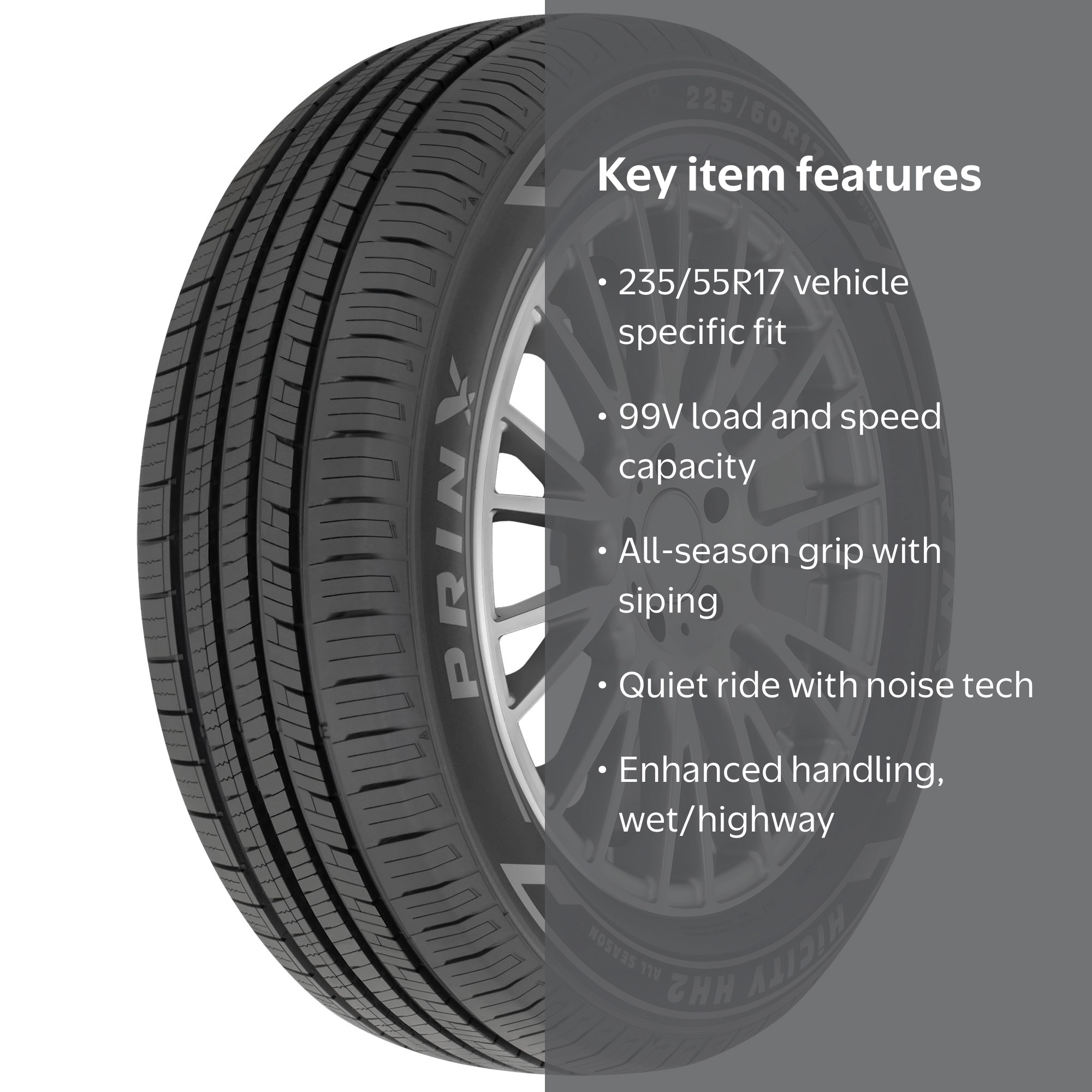 Prinx HiCITY HH2 235/55R17 99V All Season Passenger Tire - Walmart.com