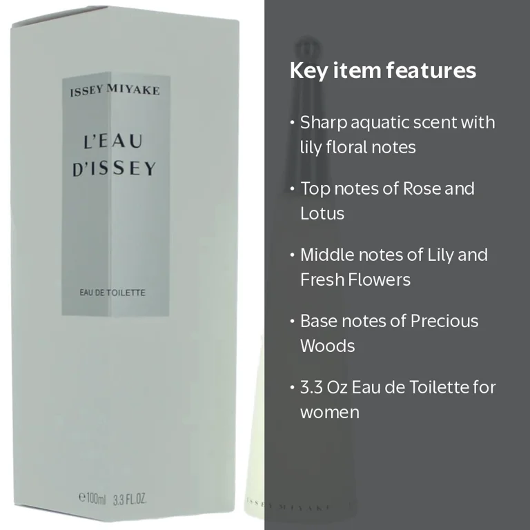 香水(女性用) ISSEY MIYAKE L'Eau d'Issey 30mls Issey Miyake, Eau de Toilette, 3.3 Oz, Perfume for Women, Red