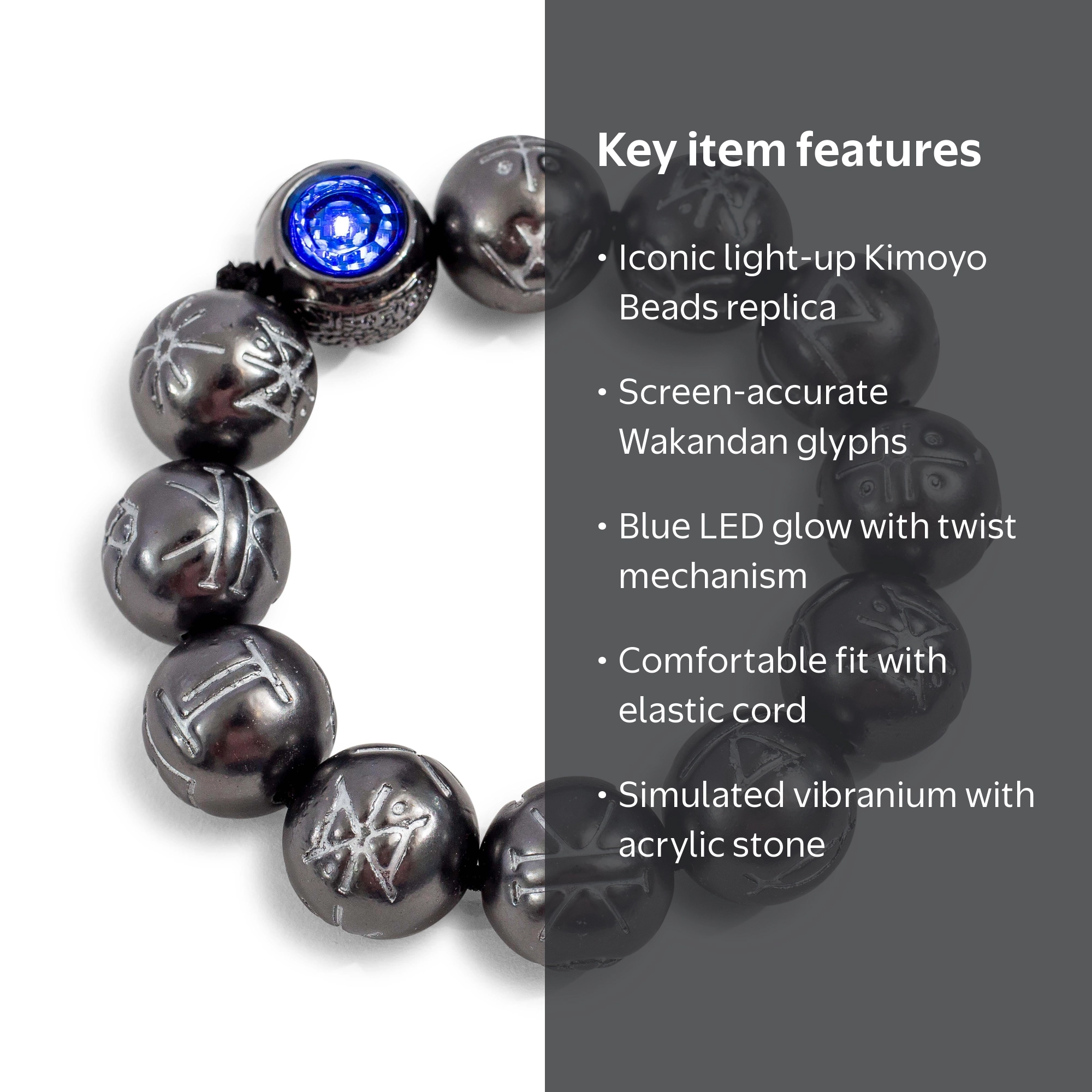 Marvel Studios Black Panther Light-Up Kimoyo Beads Bracelet