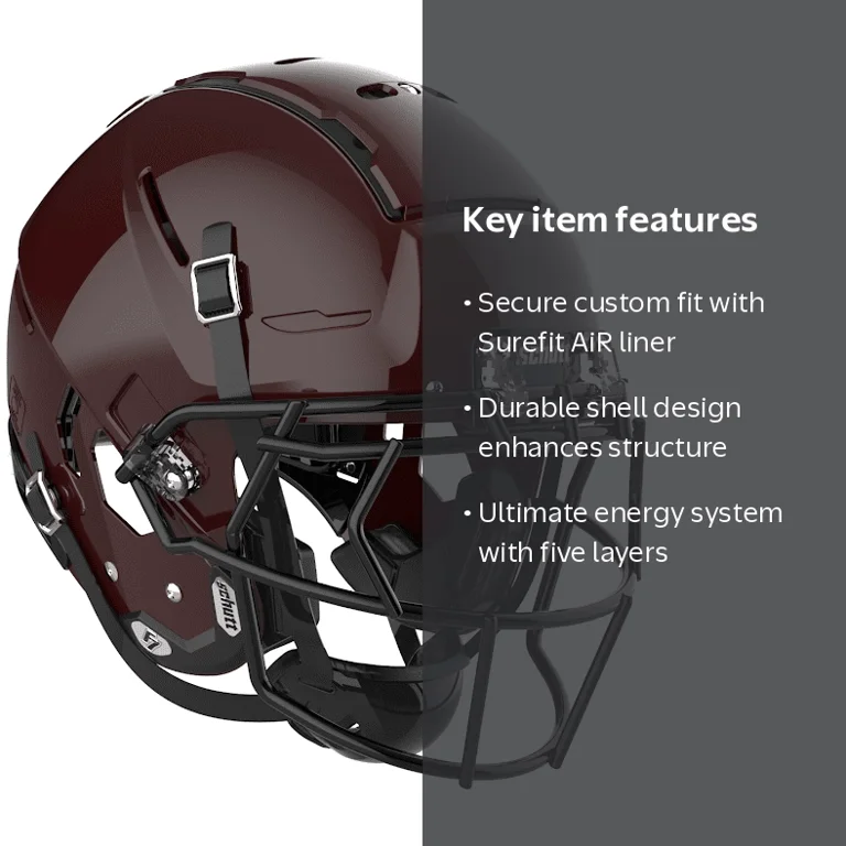 Schutt F7 VTD Adult Football Helmet - Collegiate Package (L