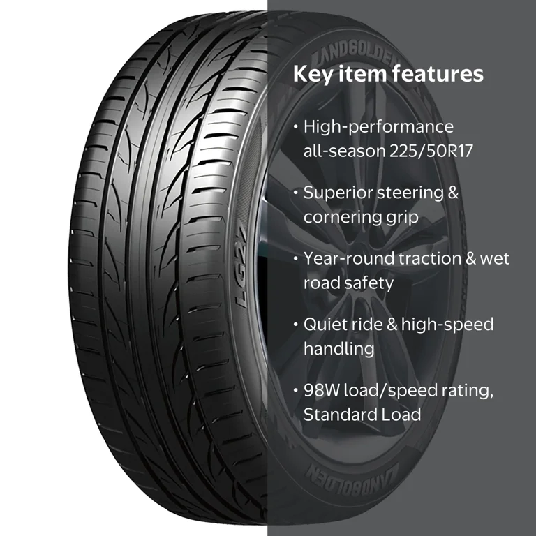 Landgolden, Passenger Tire, 225/50R17 98W, All-Season Traction