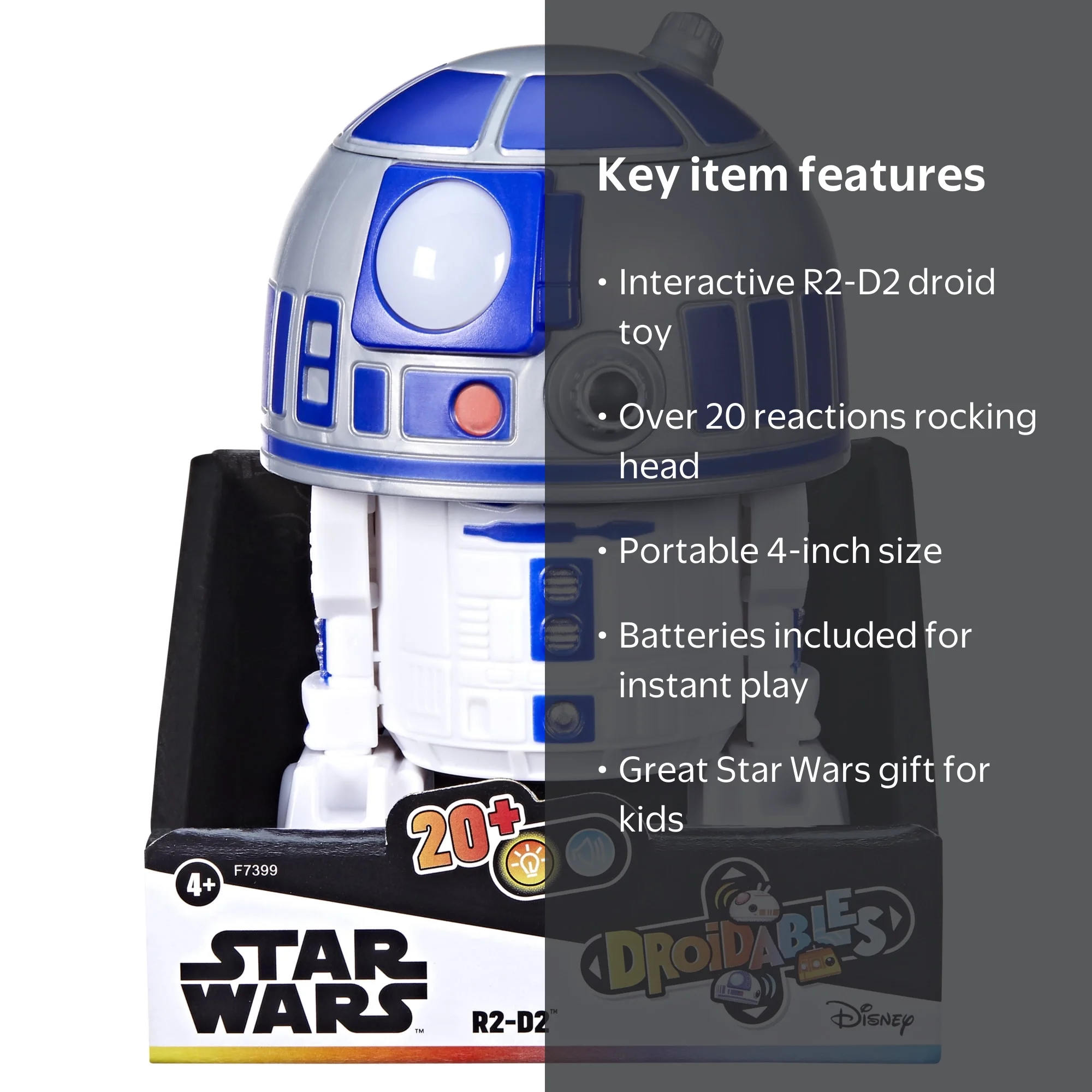 Hasbro Star Wars Droidables R2-D2 Figure - Interactive Toy