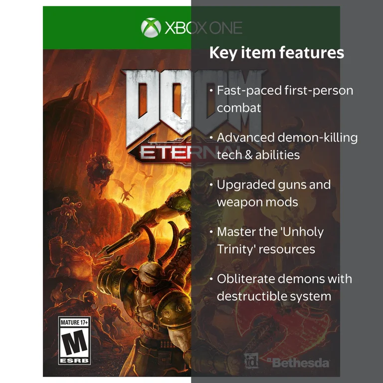Bethesda Softworks, DOOM Eternal Xbox One Standard Edition, Action