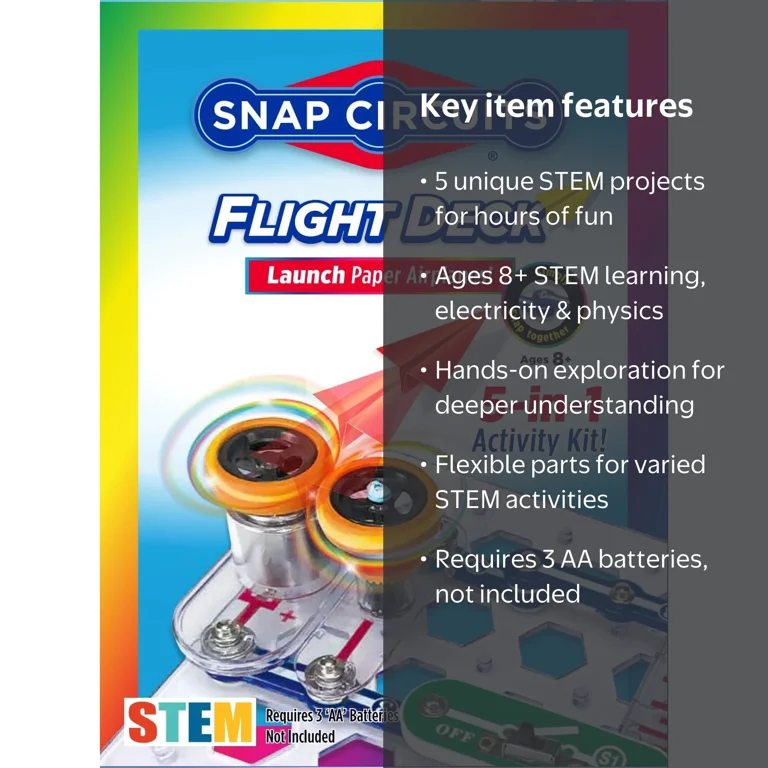 Snap Circuits Flight Deck | Electronic Science Kit | STEM Toy