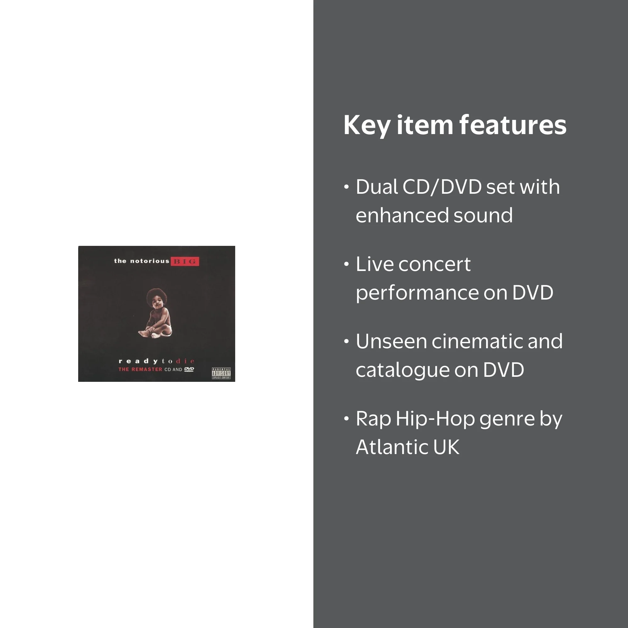 The Notorious B.I.G. - Ready to Die - Music & Performance - CD