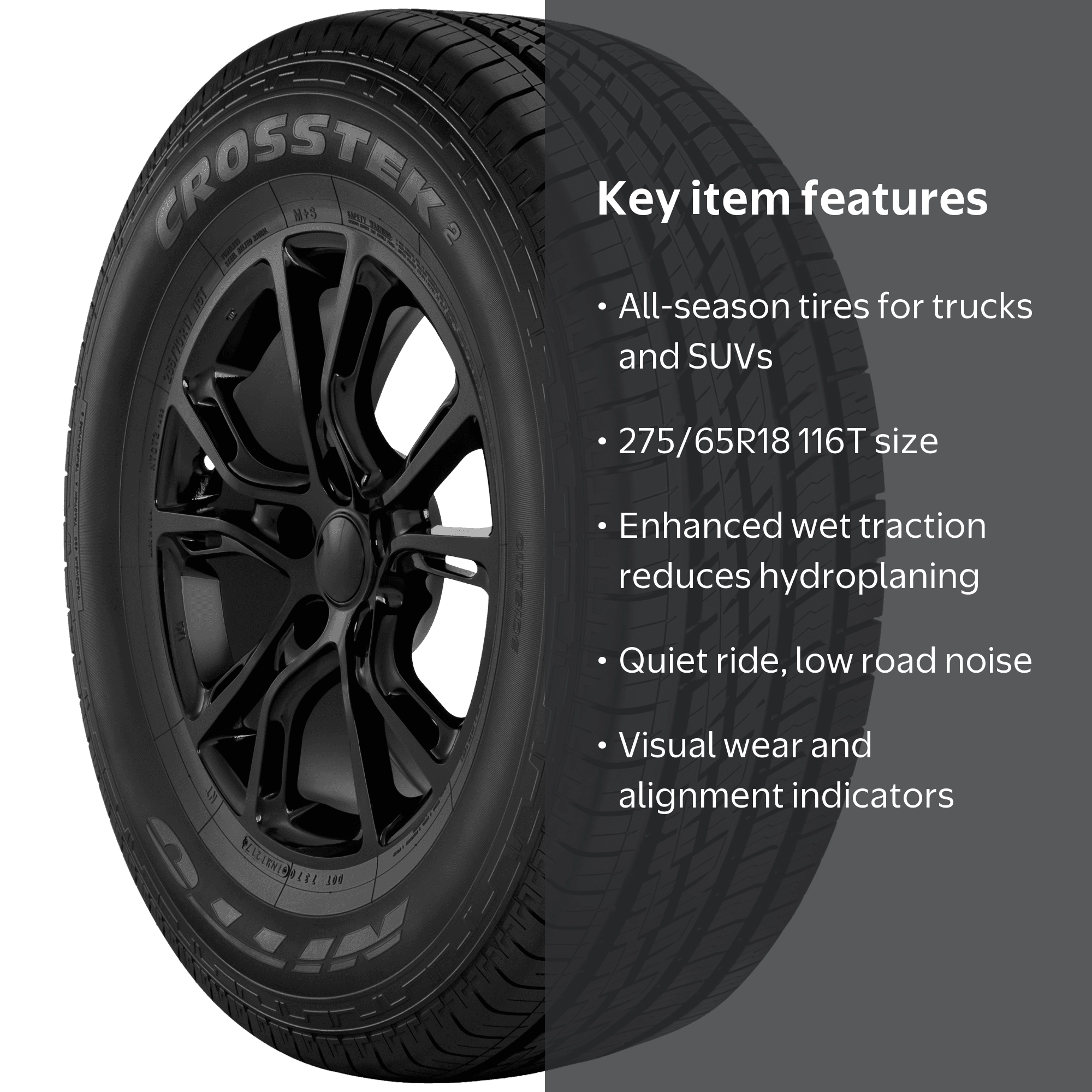 Nitto Crosstek 2 All Season 275/65R18 116T Light Truck Tire