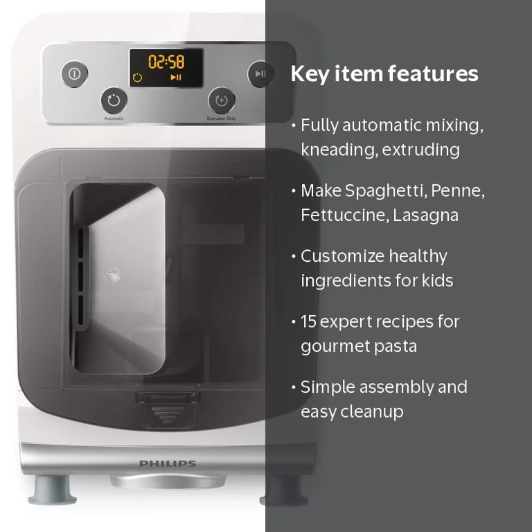Philips Avance Automatic Pasta & Noodle Maker Plus with 4 Pasta